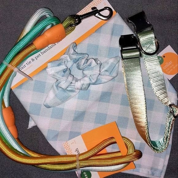 X&O Other - Leash,collar,scarf set